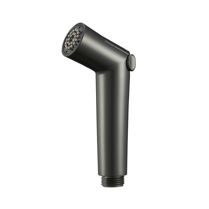 Гигиеническая лейка с клавишей регулировки воды Splenka черный S460.01.06