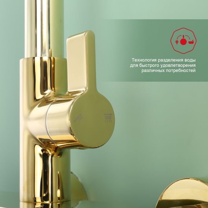 Душевая система Raglo золото R50.24.23