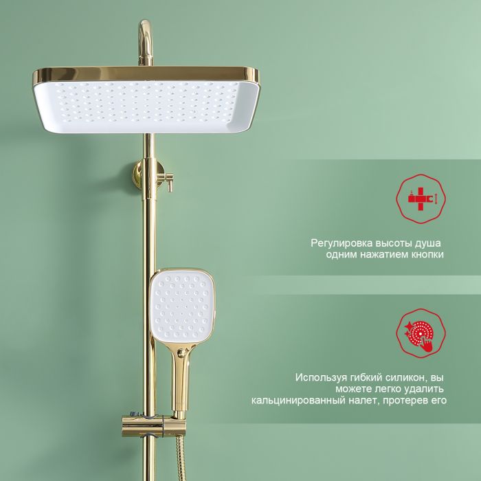 Душевая система Raglo золото R50.24.23