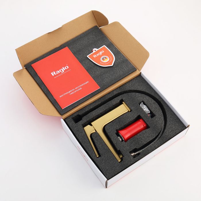 Смеситель для раковины Raglo сатин золото R51.10.03