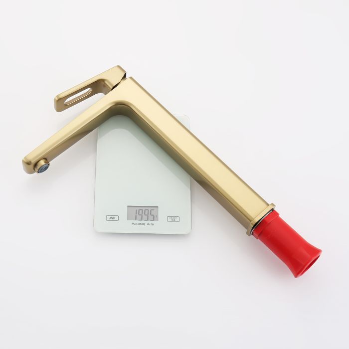 Смеситель для раковины высокий Raglo сатин золото R51.15.03