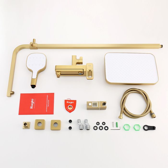 Душевая система Raglo сатин золото R51.24.03