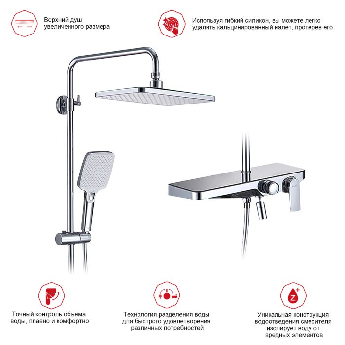 Душевая система Raglo хром R60.24
