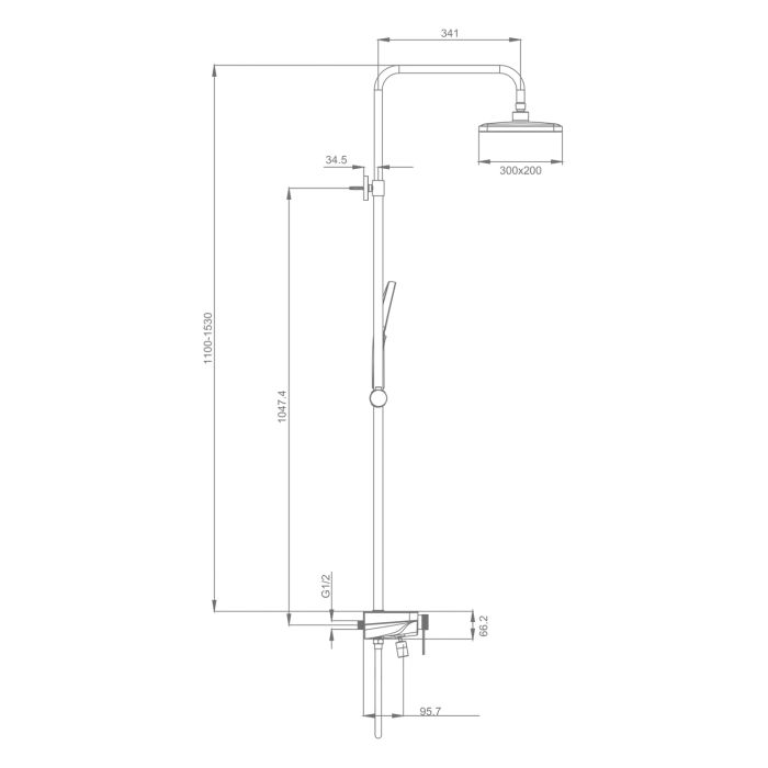 Душевая система Raglo хром R60.24