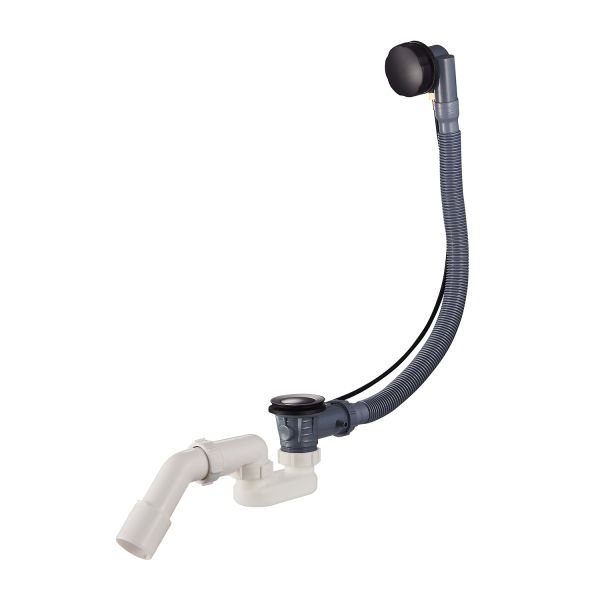 Сифон для ванны полуавтомат Raglo черный R600.30.06