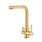 Смеситель для кухни с подключением к фильтру питьевой воды Raglo сатин золото R81.61.03