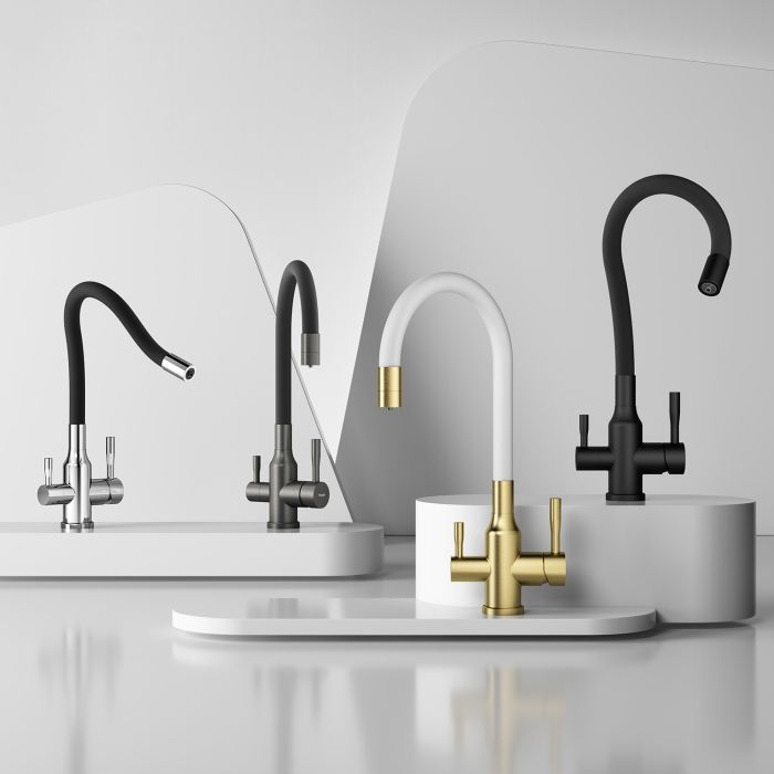 Смеситель для кухни с подключением к фильтру питьевой воды Raglo графит R81.64.09