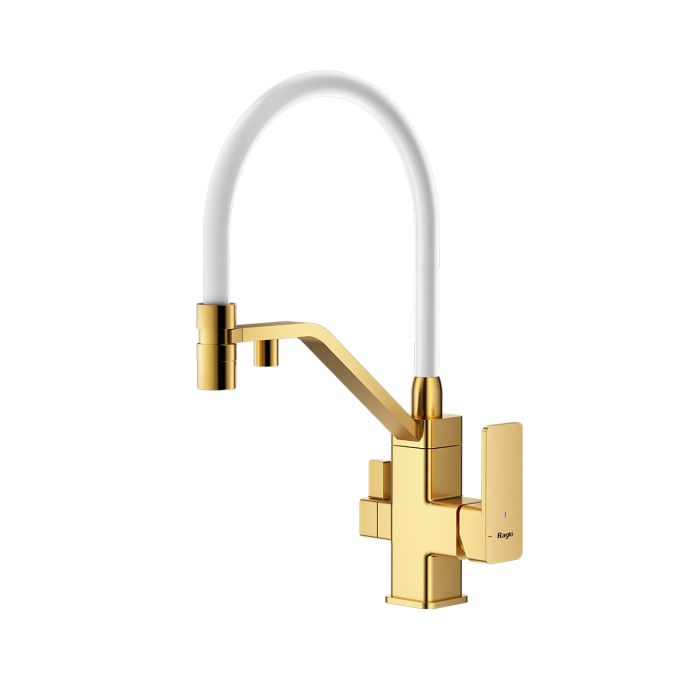 Смеситель для кухни с подключением к фильтру питьевой воды Raglo сатин золото R85.62.03