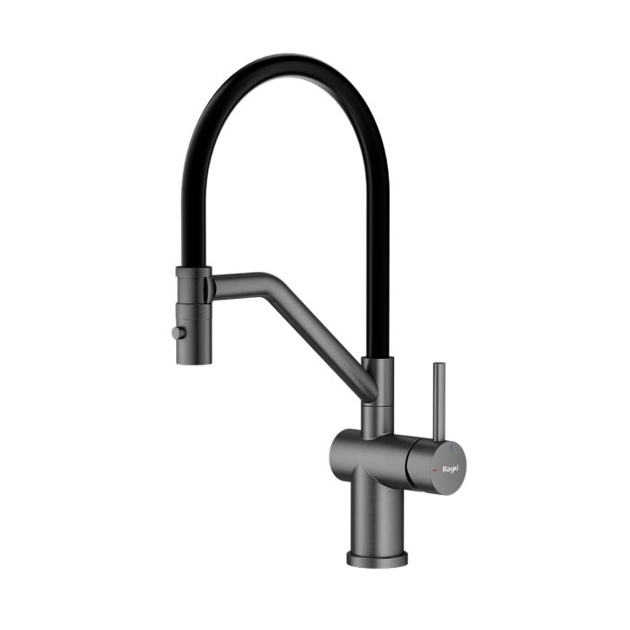 Смеситель для кухни со съемным изливом на магните Raglo графит R86.41.09