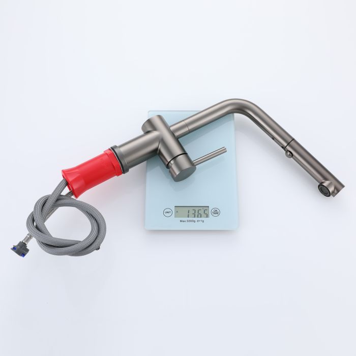 Смеситель для кухни с выдвижным изливом Raglo графит R86.49.09