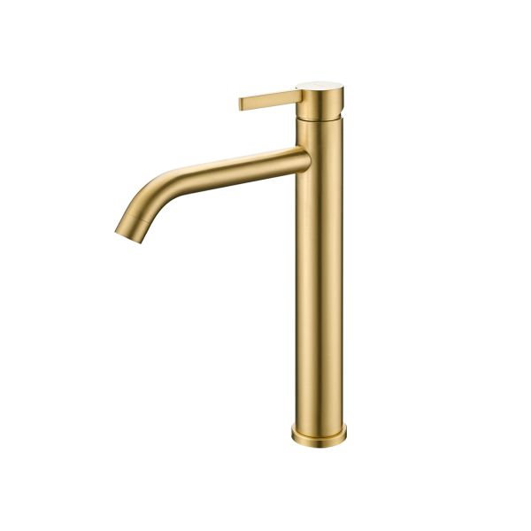 Смеситель для раковины высокий Splenka золотой сатин S221.15.03