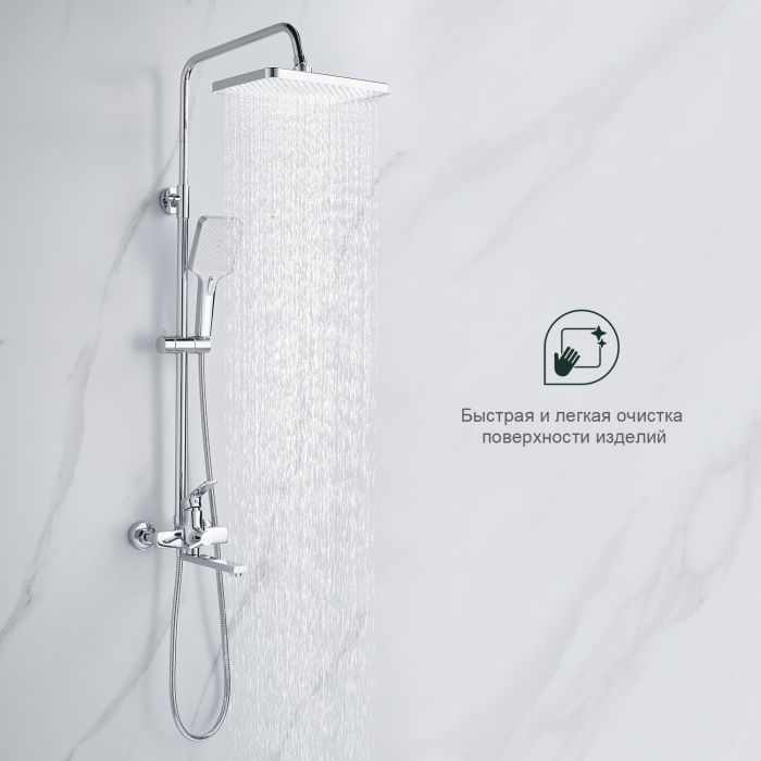 Душевая система Splenka хром S30.24