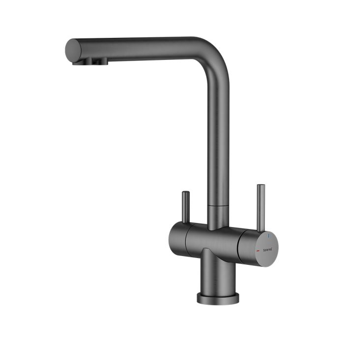 Смеситель для кухни с подключением к фильтру питьевой воды Splenka графит S70.61.09