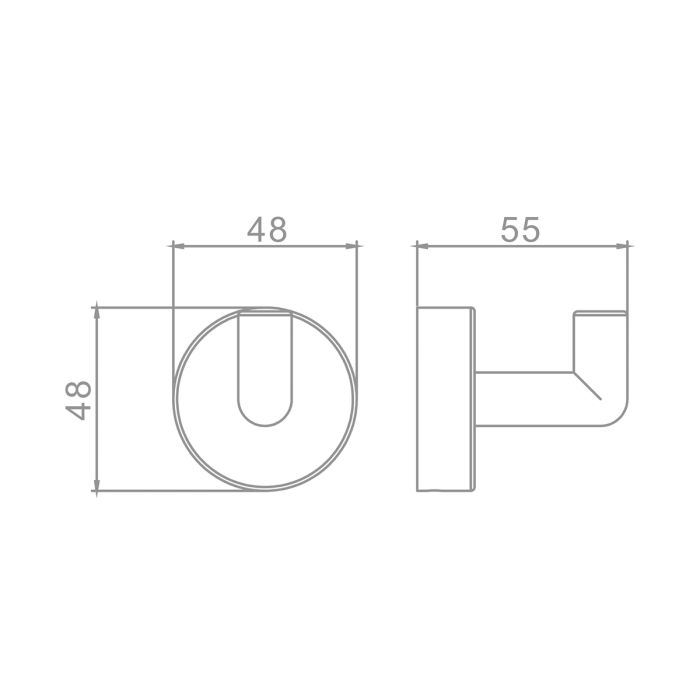 Крючок Raglo золотой сатин R320.05.03