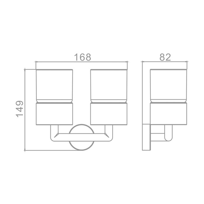Держатель стакан Raglo матовая медь R320.08.33