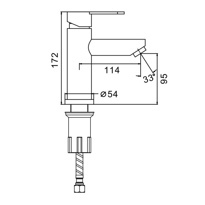 Смеситель для раковины Splenka сатин S223.10.05