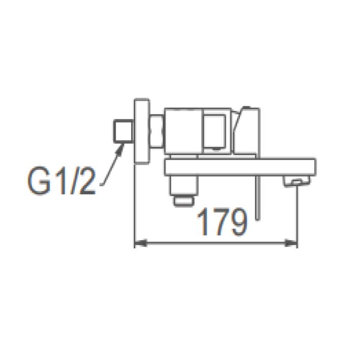 Смеситель для ванны Splenka сатин S224.30.05