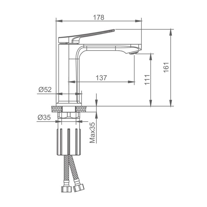 Смеситель для раковины Splenka хром S40.10