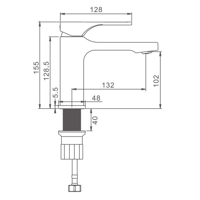 Смеситель для раковины Splenka хром S55.10